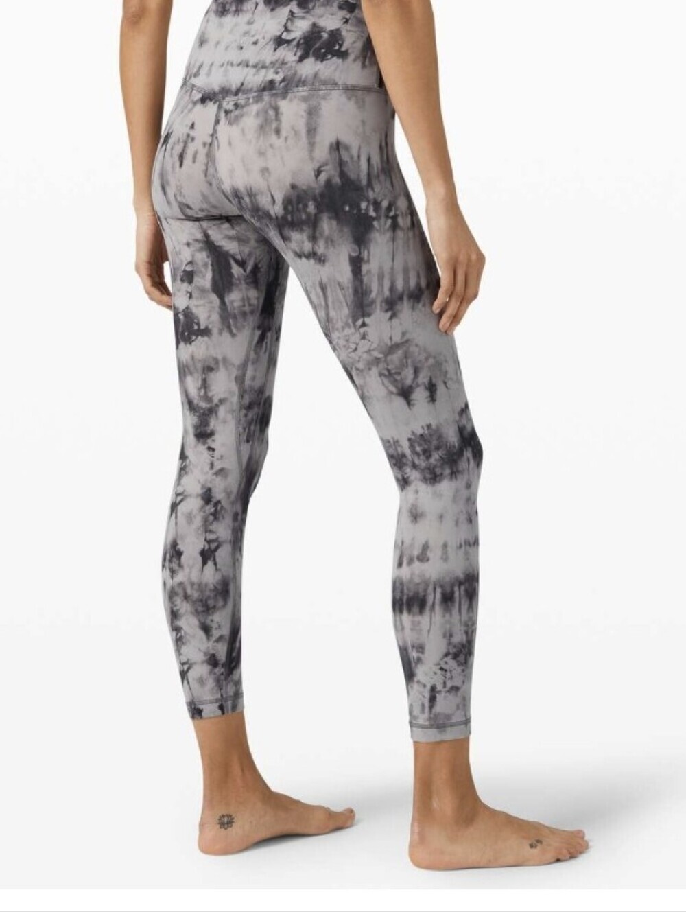 Lululemon Align Pant II 25" Game Day Dark Chrome Black Multi